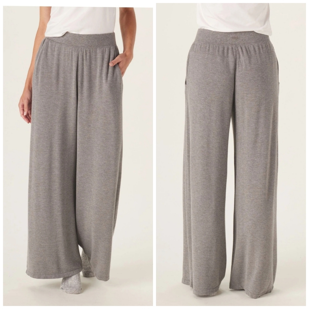 NEW THE NORMAL BRAND Malakos Wide Leg Lounge Cozy Soft Knit Pant Small - Picture 4 of 16